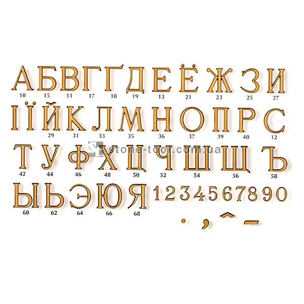 Big bronze letters Caggiatti