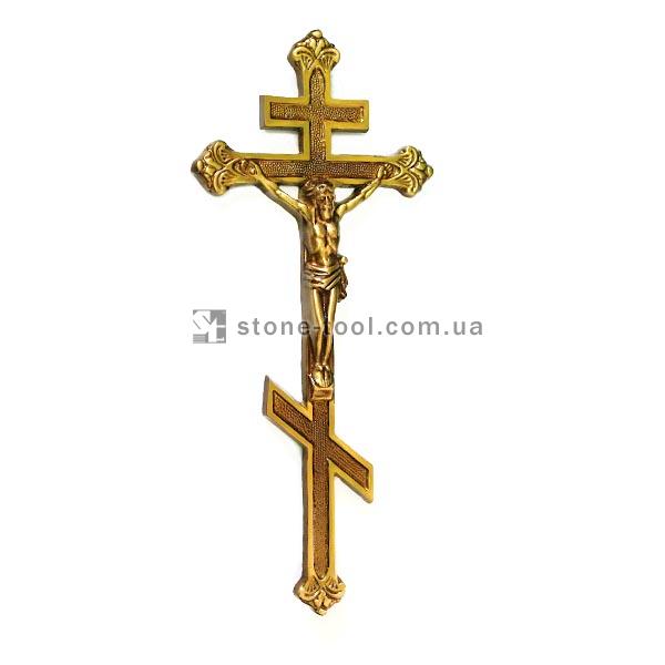 Крест с распятием и узором, православный Н:36