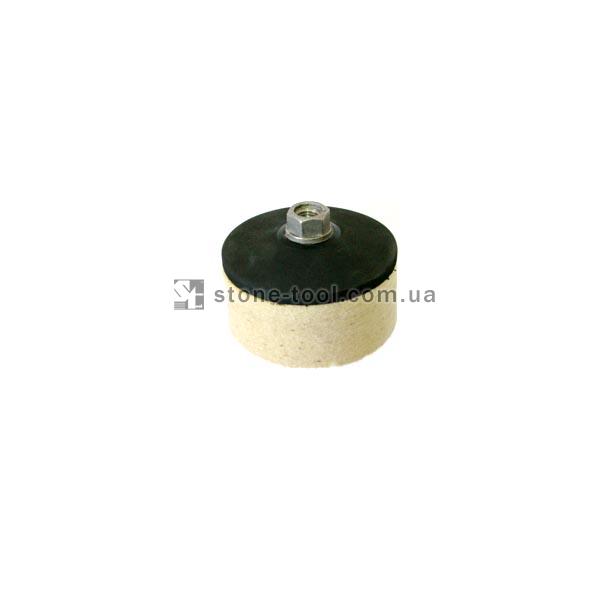 Polishing felt pad mount, 100