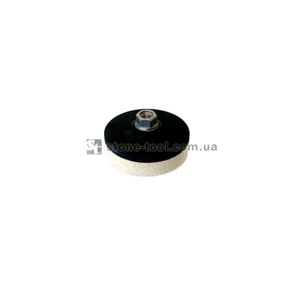 Polishing felt pad mount, 100