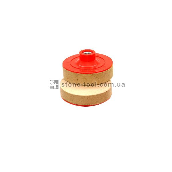 Polishing felt pad mount, 100