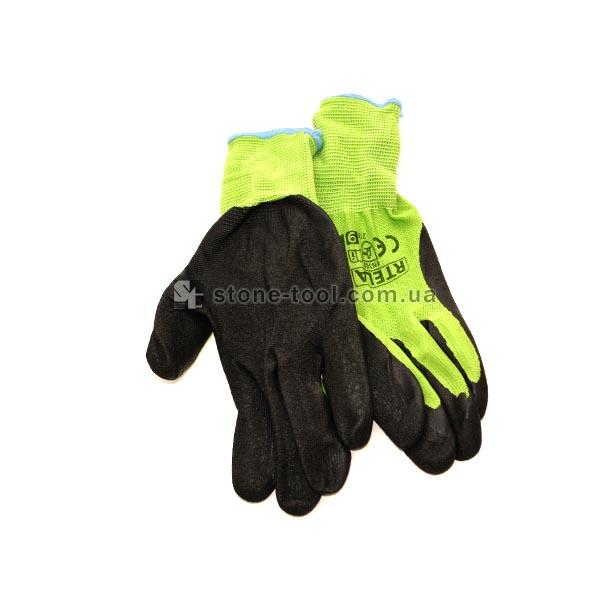 Stretch gloves RTELA with rubberized palm