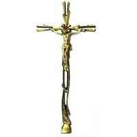 Крест с распятием, католический H:44