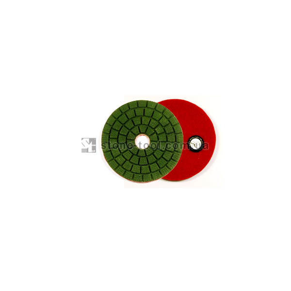 Flexible polishing pad BUFF 100, green