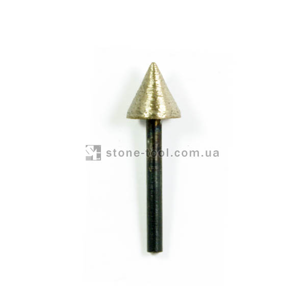 Stone cone milling cutter, shank 6 mm